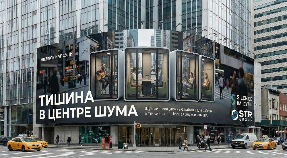 Офисная звукоизоляционная кабина увеличенной площади для приватных конфиденциальных разговоров. Кабина "Здесь тихо!" Офисная звукоизоляционная кабина увеличенной площади для приватных конфиденциальных разговоров. Здесь тихо. Здесь комфортно.